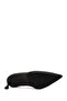 Women's Black Thin Heeled Leather Stiletto Af200017Dv - 6