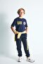 100% Cotton Fenerbahçe Printed Oversize Crew Neck Short Sleeve T-Shirt for Boys I7366A826Wn - 2