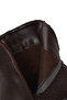 Women's Brown Zippered Printed Leather Boots Wf190050Dk - 7