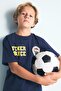 100% Cotton Fenerbahçe Printed Oversize Crew Neck Short Sleeve T-Shirt for Boys I7366A826Wn