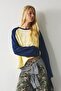 Loose Fit Crew Neck Raglan Long Sleeve T-Shirt I8200Ax26Au - 4