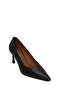 Women's Black Thin Heeled Leather Stiletto Af200017Dv - 8