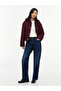 WW0WW51512 QUILTED HOOD JACKET XIH Deep Burgundy - 3