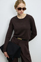 Lıa Women's Sweater Dark Brown