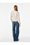 Slim Fit Viscose Long Sleeve Buttoned V-Neck Checked Shirt with Pleated Waist Accents - 4