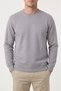 3 Thread Men's Crew Neck Sweatshirt Soft Fabric Smoked Gray Brown Black Stone