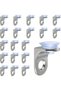 20Pcs Glass Shelf Clips with Suction Cup, Heavy Duty Glass Shelf Support Brackets, Glass Shelf Bracket for Bathroom, Kitchen, Cabinet, Cupboard, Display Rack, Furniture and Home Storage