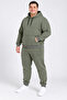 Men's 3-thread brushed fleece hooded super oversized tracksuit set 6xl–9xl - 2