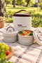 2-Piece Food Storage Container Set with Carrying Bag New Generation Lunch Box – School, Office and Daily Use Nutrition Set - 4
