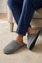 Men's Gray Thick Corduroy Winter House Slippers 3 cm Byndtnh01 - 4