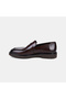 Men's Dark Brown Leather Classic Loafer with Leather Band Detail - 3