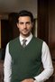 Men's V-Neck Knitwear Sweater - Premium Cotton Relaxed Fit Ideal for Layering Sleeveless Sweater Pullover - 3