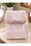 100% Cotton 2-Piece Towel Set 50X90 Hand and Face Towel + 70X140 Bath Towel, with Border - 3