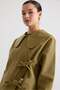 Baby Collar Lace-Up Closure Water-Repellent Trench Coat A.Haki̇ 6918 - 5
