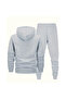 Men's Hooded Tracksuit Set Relax Printed Elastic Cuffs with Kangaroo Pockets - 2