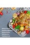 Roasting Pan with Rack and Handle (6 Pcs), Stainless Steel Roaster Pan Set, Deep Rectangular Lasagna - 5