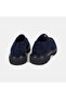Men's Navy Blue Lace-Up Thick Soled Classic Suede Shoes - 5