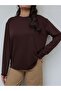 Crew Neck Long Sleeve Blouse - 2