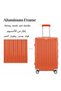 3PC Aluminum Frame Hardside Luggage 20/24/28 Inch with TSA Password Lock & Smooth Spinner Wheels, Lightweight Carry-On & Checked Suitcase Set for Family Trip - 3