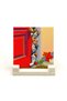 Cat Printed Natural Stone Tabletop 10X10 1G-Cats4 - 2