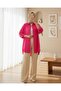 103901 Oversize Basic Hijab Shirt - Dark Pink - 2