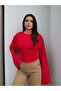 Side Gathered Long Sleeve Blouse