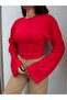 Side Gathered Long Sleeve Blouse - 3