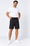 Parachute Fabric Black Shorts with Zipper Back Pocket and Elastic Waistband - 5