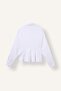 Fitted Bengalin Peplum Long Sleeve Shirt I4741Ax26Au - 7