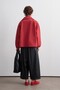 Omi Collar Trench Coat Red - 7