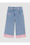 Esvab • Modern & Stylish Hello Kitty Embroidered Wide-Leg Jeans for Girls - 2