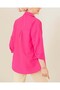 103901 Oversize Basic Hijab Shirt - Dark Pink - 4