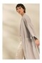 Organic Cotton Waffle Patterned Long Women's Bathrobe - 2