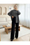 103901 Oversize Basic Hijab Shirt - Gray - 4