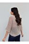 Sparkling Openwork Knitted Sweater - 5