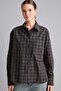 100% Cotton Oversize Checked Poplin Long Sleeve Shirt I7956Ax26Au