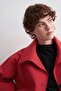 Omi Collar Trench Coat Red - 6