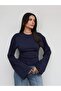 Side Gathered Long Sleeve Blouse - 2