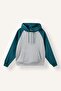 Oversize Hooded Raglan Sleeve Thick Basic Sweatshirt with Kangaroo Pocket I3832Ax26Wn