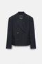 Çizgili boxy blazer - 6