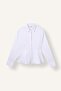 Fitted Bengalin Peplum Long Sleeve Shirt I4741Ax26Au - 6