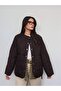 Hakim Collar Snap Fastener Quilted Coat - 2