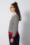 Soft polo neck striped sweater 7106 - 3