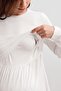 Long Sleeve Flexible Viscose Maternity Dressing Gown Pajama Set - 7