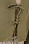 Linen Kimono with Tie Front 960 - Çağla - 4