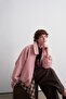 Omi Collar Trench Coat Pink - 6