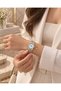 Caponne Women's Wristwatch Minimal Gold-Silver Dual Color Steel Band White Dial Colorful Stone Detail Serrated Gold Case Minimal Elegant Analog Women's Watch 2026 - 7