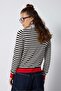 Soft polo neck striped sweater 7106 - 4
