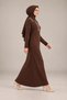 Women's polo collar knitted dress - 2