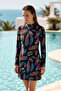 Tek Üst Lycra Full Covered Hijab Swimsuit 2013 Tuğba Black - 3